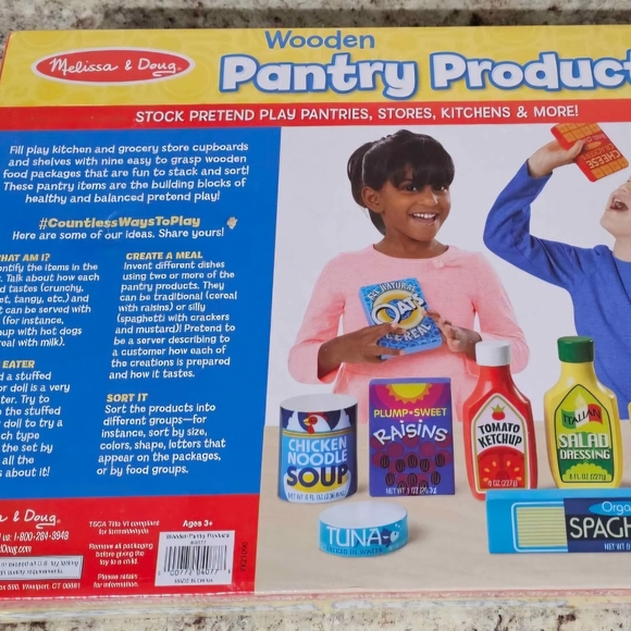 Melissa & Doug Wooden Pantry Products Play Set - Picture 3 of 4